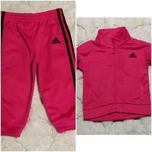 Toddler girls Adidas track suit Sz 12mths